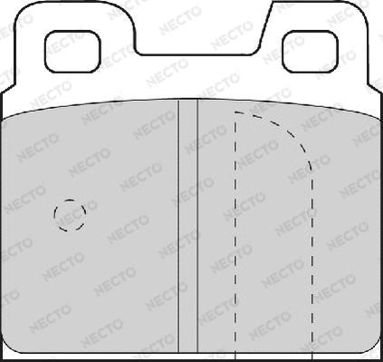 Necto FD4077A - Тормозные колодки, дисковые, комплект www.autospares.lv