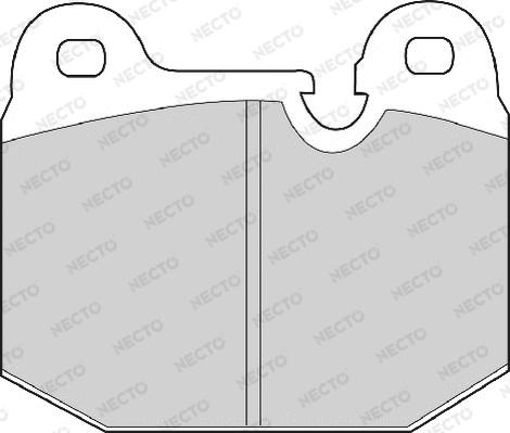 Necto FD4143A - Brake Pad Set, disc brake www.autospares.lv