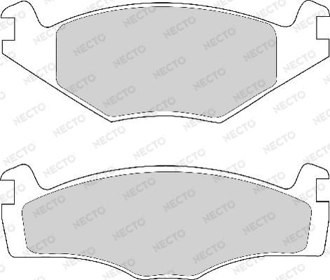 Necto FD4154A - Brake Pad Set, disc brake www.autospares.lv