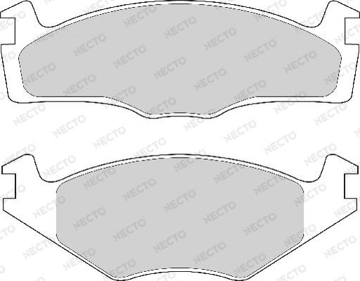 Necto FD4151A - Brake Pad Set, disc brake www.autospares.lv