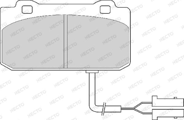 Necto FD4164A - Bremžu uzliku kompl., Disku bremzes autospares.lv