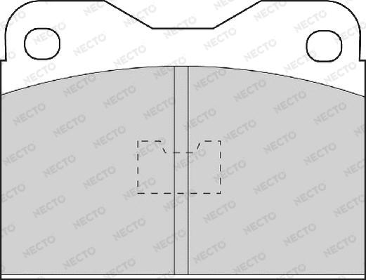 Necto FD489A - Bremžu uzliku kompl., Disku bremzes autospares.lv