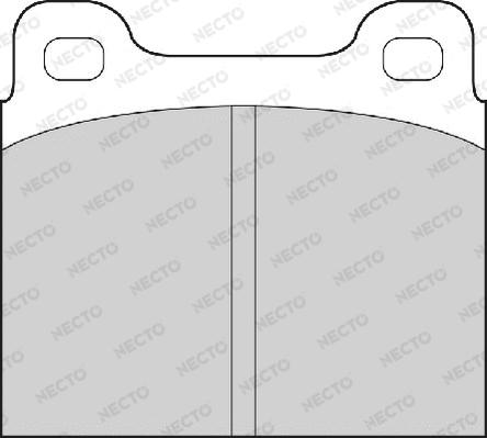 Necto FD50A - Brake Pad Set, disc brake www.autospares.lv