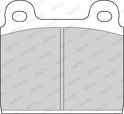 Necto FD51A - Brake Pad Set, disc brake www.autospares.lv