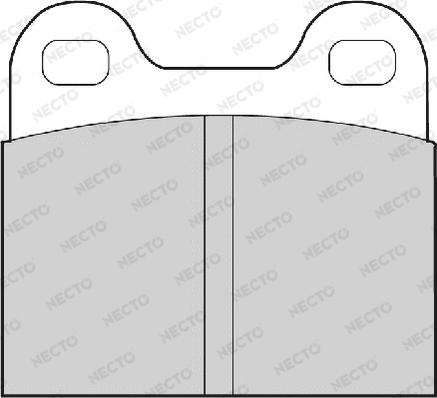 Necto FD52A - Тормозные колодки, дисковые, комплект www.autospares.lv