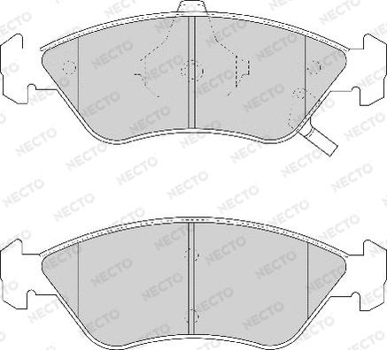 Necto FD6994A - Тормозные колодки, дисковые, комплект www.autospares.lv