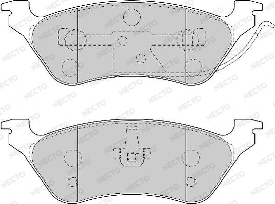 Necto FD6995A - Bremžu uzliku kompl., Disku bremzes www.autospares.lv