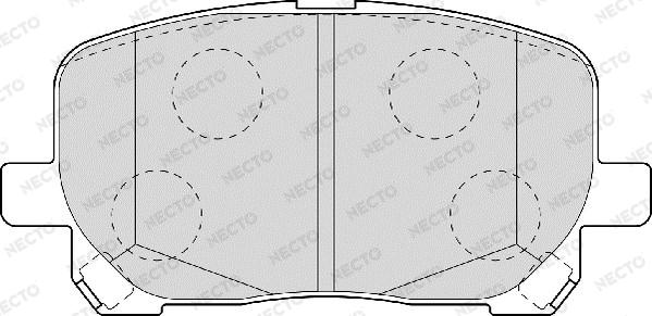 Necto FD6992A - Brake Pad Set, disc brake www.autospares.lv