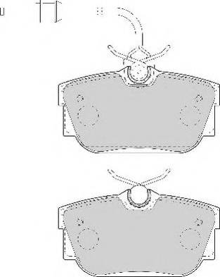 Necto FD6997N - Тормозные колодки, дисковые, комплект www.autospares.lv