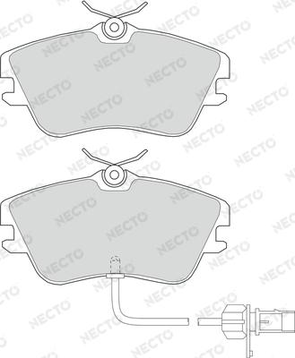 Necto FD6949V - Bremžu uzliku kompl., Disku bremzes autospares.lv