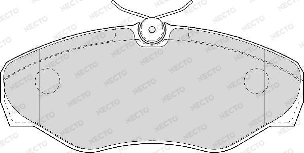 Necto FD6944V - Bremžu uzliku kompl., Disku bremzes autospares.lv