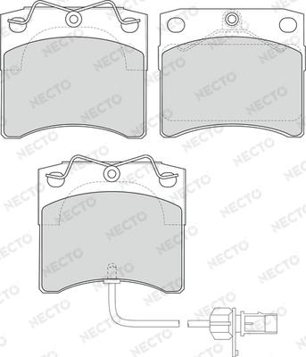 Necto FD6941V - Bremžu uzliku kompl., Disku bremzes autospares.lv