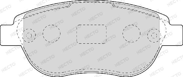 Necto FD6948A - Тормозные колодки, дисковые, комплект www.autospares.lv