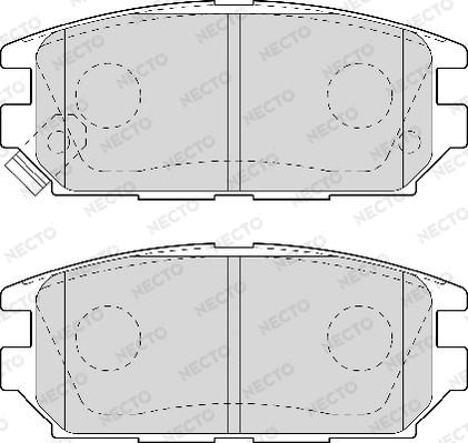 Necto FD6943A - Bremžu uzliku kompl., Disku bremzes www.autospares.lv