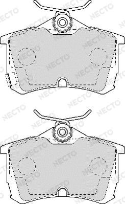 Necto FD6956A - Bremžu uzliku kompl., Disku bremzes www.autospares.lv