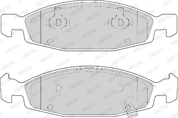 Necto FD6953A - Bremžu uzliku kompl., Disku bremzes www.autospares.lv