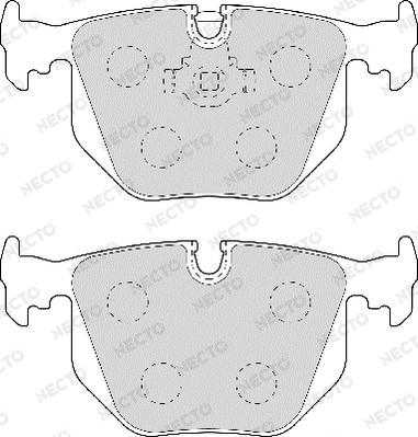 Necto FD6957A - Bremžu uzliku kompl., Disku bremzes www.autospares.lv