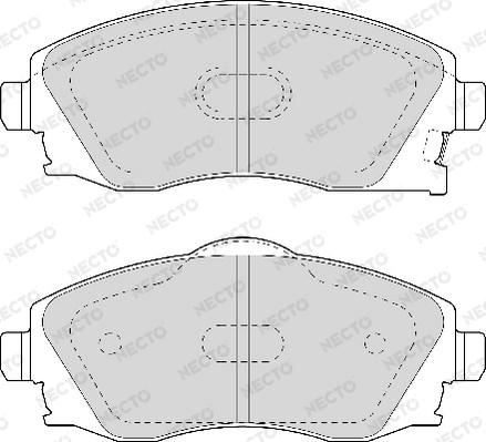 Necto FD6960A - Brake Pad Set, disc brake www.autospares.lv