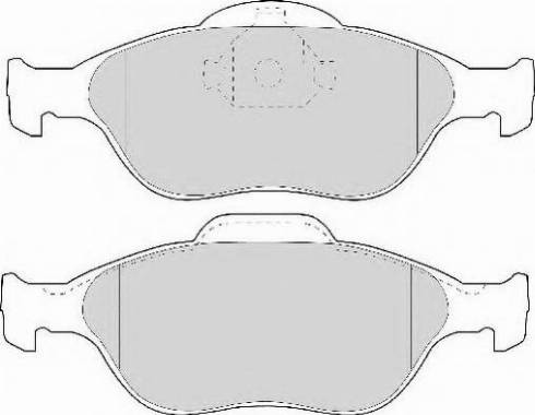 Necto FD6909N - Brake Pad Set, disc brake www.autospares.lv