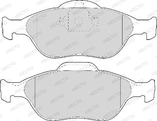 Necto FD6909A - Brake Pad Set, disc brake www.autospares.lv