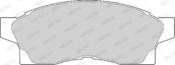 Necto FD6903A - Тормозные колодки, дисковые, комплект www.autospares.lv