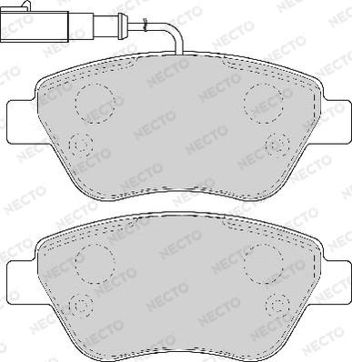 Necto FD6916A - Тормозные колодки, дисковые, комплект www.autospares.lv