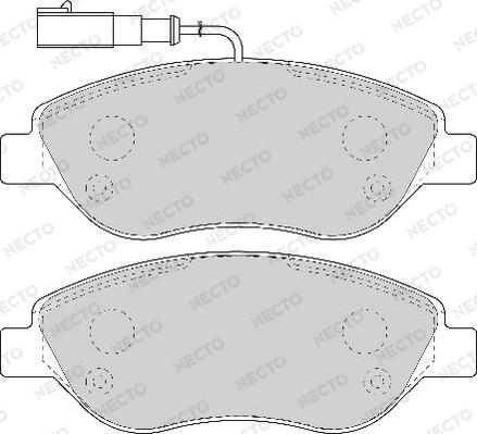 Necto FD6918A - Bremžu uzliku kompl., Disku bremzes autospares.lv