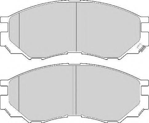 Unipart GBP1143AF - Brake Pad Set, disc brake www.autospares.lv