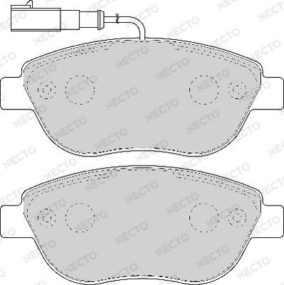 Necto FD6917A - Bremžu uzliku kompl., Disku bremzes autospares.lv