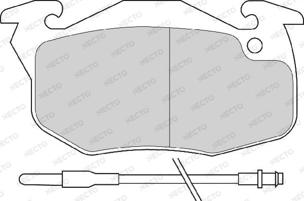 Necto FD691A - Тормозные колодки, дисковые, комплект www.autospares.lv