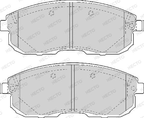 Necto FD6984A - Тормозные колодки, дисковые, комплект www.autospares.lv