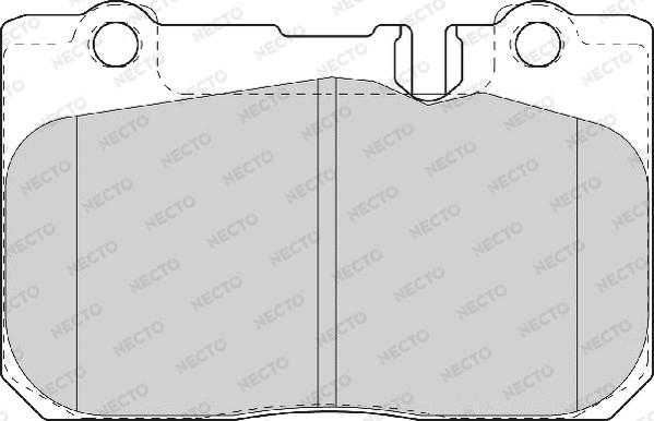 Necto FD6981A - Тормозные колодки, дисковые, комплект www.autospares.lv