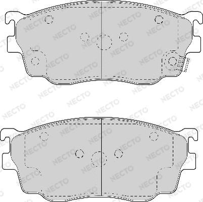 Necto FD6982A - Bremžu uzliku kompl., Disku bremzes www.autospares.lv