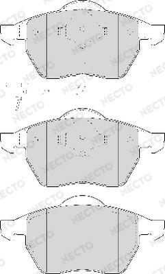 Necto FD6920A - Тормозные колодки, дисковые, комплект www.autospares.lv