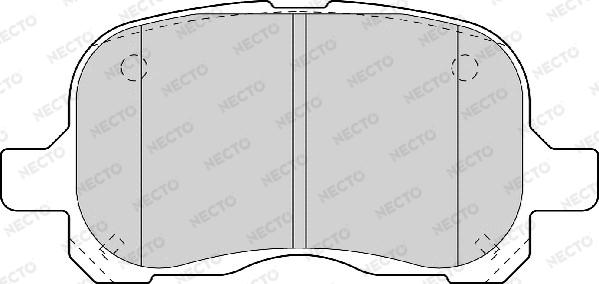 Necto FD6979A - Brake Pad Set, disc brake www.autospares.lv