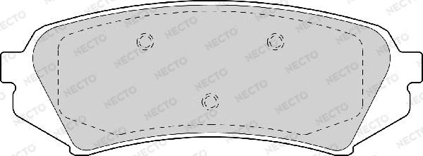 Necto FD6978A - Brake Pad Set, disc brake www.autospares.lv