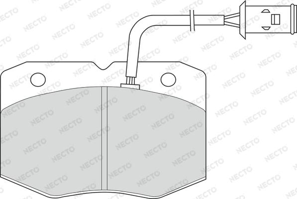 Necto FD6490V - Bremžu uzliku kompl., Disku bremzes autospares.lv