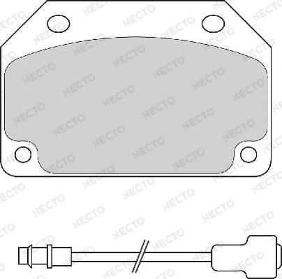 Necto FD644A - Тормозные колодки, дисковые, комплект www.autospares.lv