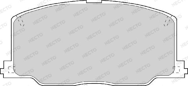 Necto FD6459A - Brake Pad Set, disc brake www.autospares.lv