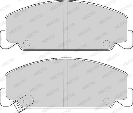 Necto FD6454A - Brake Pad Set, disc brake www.autospares.lv