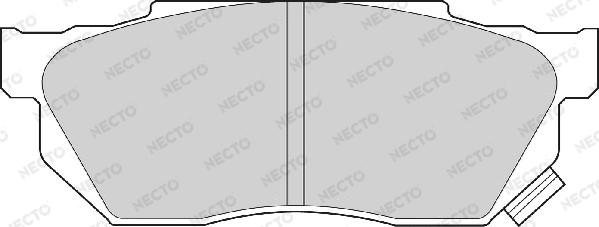 Necto FD6460A - Brake Pad Set, disc brake www.autospares.lv