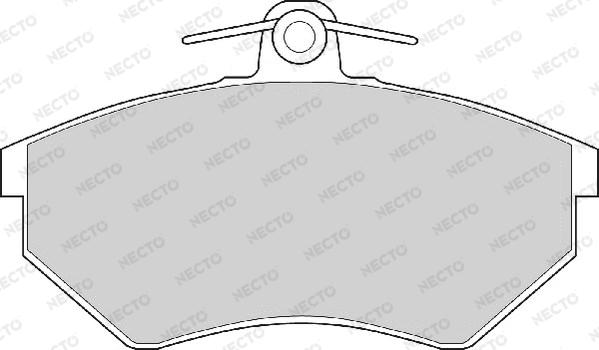 Necto FD6489A - Brake Pad Set, disc brake www.autospares.lv