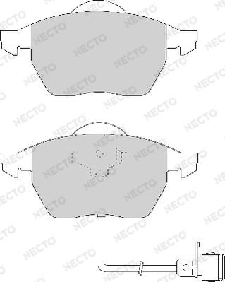 Necto FD6481A - Brake Pad Set, disc brake www.autospares.lv