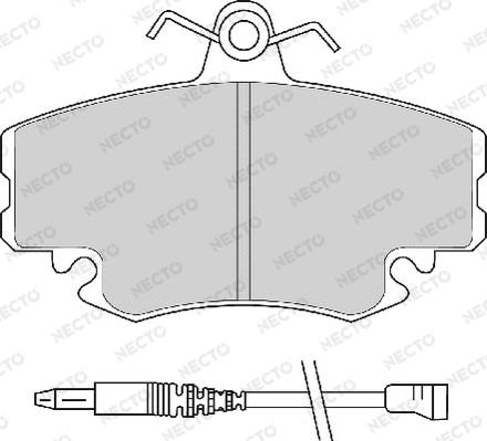 Necto FD6483A - Brake Pad Set, disc brake www.autospares.lv