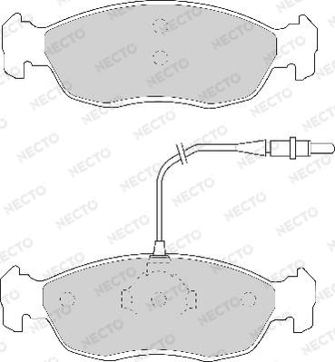 Necto FD6482A - Brake Pad Set, disc brake www.autospares.lv