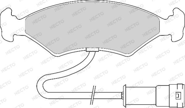 Necto FD6428A - Bremžu uzliku kompl., Disku bremzes autospares.lv