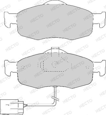 Necto FD6475A - Bremžu uzliku kompl., Disku bremzes autospares.lv