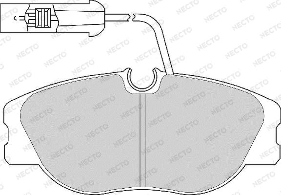 Necto FD6470A - Bremžu uzliku kompl., Disku bremzes autospares.lv