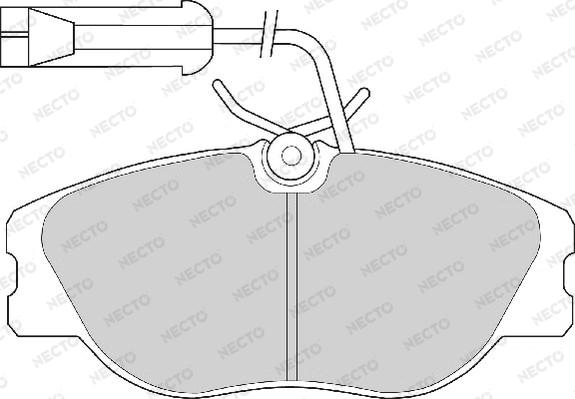 Necto FD6471A - Brake Pad Set, disc brake www.autospares.lv