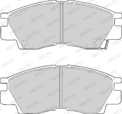 Necto FD6598A - Brake Pad Set, disc brake www.autospares.lv